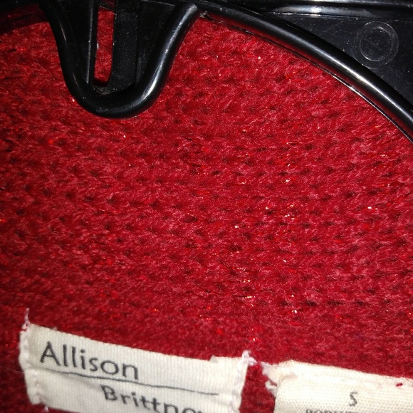 Allison Brittney S Red Beautiful Sweater Tunic - Picture 5 of 6